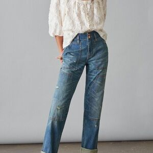 Anthropologie Wanderer Ultra‎ High-Rise Relaxed Jeans 28P nwt